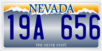 NV license plate 19A656