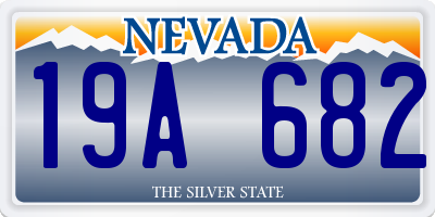 NV license plate 19A682
