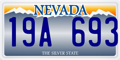 NV license plate 19A693