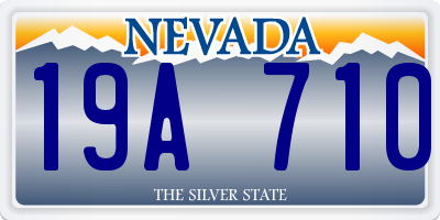 NV license plate 19A710