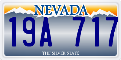 NV license plate 19A717