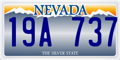 NV license plate 19A737