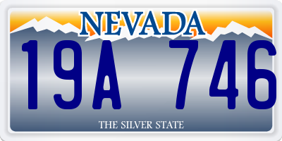 NV license plate 19A746