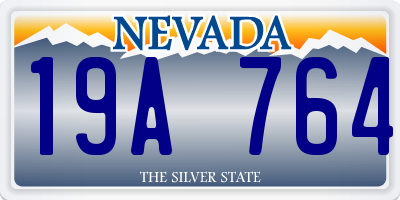 NV license plate 19A764