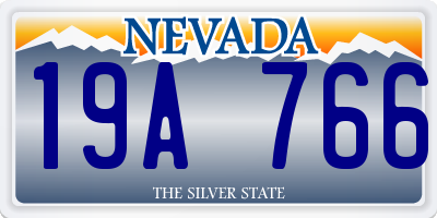 NV license plate 19A766