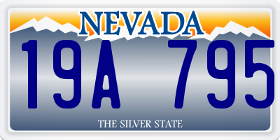 NV license plate 19A795