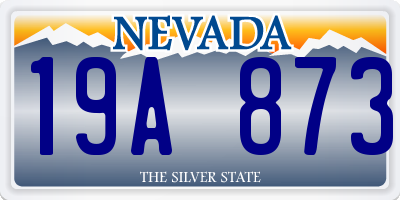 NV license plate 19A873