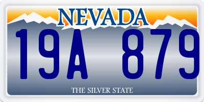 NV license plate 19A879