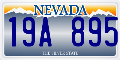 NV license plate 19A895
