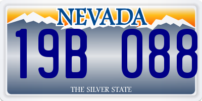 NV license plate 19B088