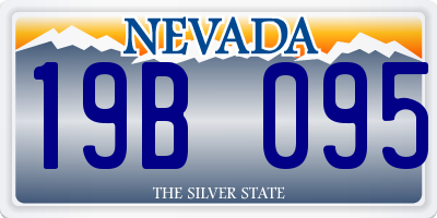 NV license plate 19B095