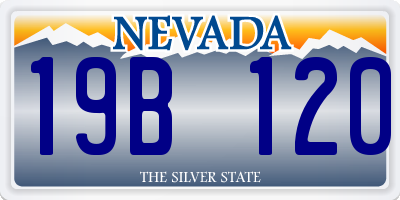 NV license plate 19B120