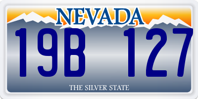 NV license plate 19B127