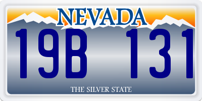 NV license plate 19B131