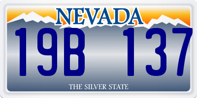 NV license plate 19B137