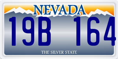 NV license plate 19B164