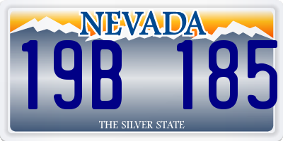 NV license plate 19B185