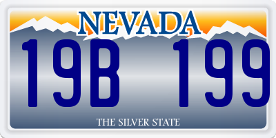 NV license plate 19B199