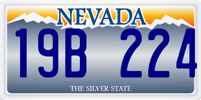 NV license plate 19B224