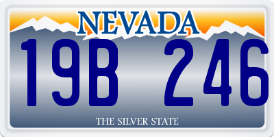 NV license plate 19B246