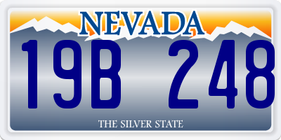 NV license plate 19B248