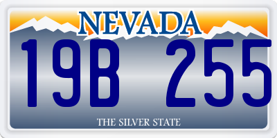 NV license plate 19B255