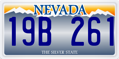 NV license plate 19B261