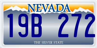 NV license plate 19B272