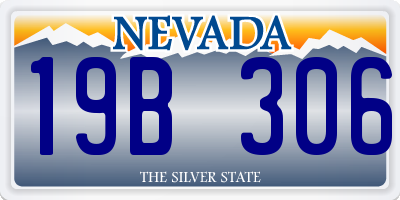 NV license plate 19B306