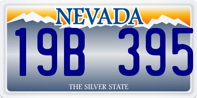 NV license plate 19B395