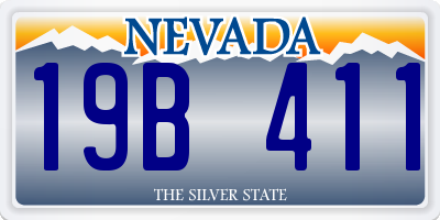 NV license plate 19B411