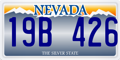 NV license plate 19B426