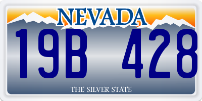 NV license plate 19B428