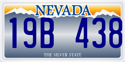 NV license plate 19B438