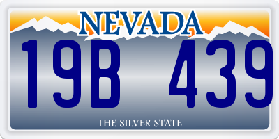 NV license plate 19B439