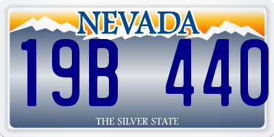 NV license plate 19B440