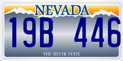 NV license plate 19B446