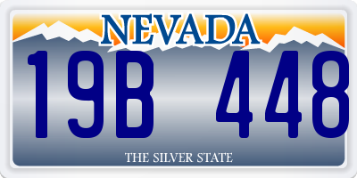 NV license plate 19B448