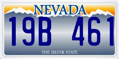 NV license plate 19B461