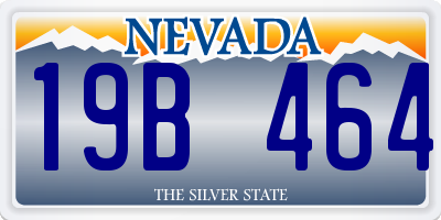 NV license plate 19B464