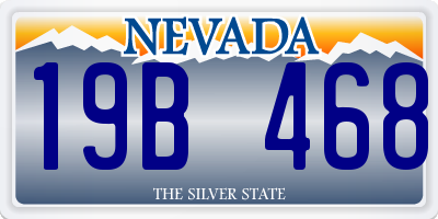 NV license plate 19B468