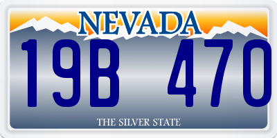 NV license plate 19B470