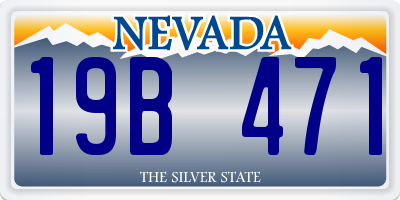 NV license plate 19B471