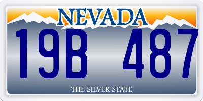 NV license plate 19B487