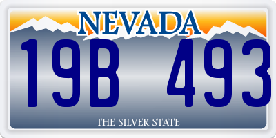 NV license plate 19B493