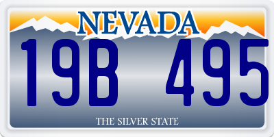NV license plate 19B495