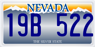 NV license plate 19B522