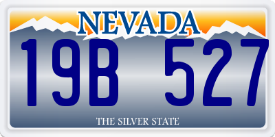 NV license plate 19B527