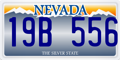 NV license plate 19B556