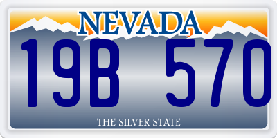 NV license plate 19B570